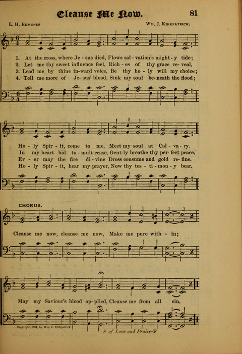 Songs of Love and Praise: for use in meetings & Christian worship & work page 81