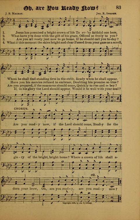 Songs of Love and Praise: for use in meetings & Christian worship & work page 83