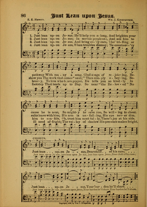 Songs of Love and Praise: for use in meetings & Christian worship & work page 86