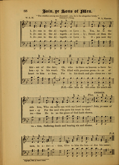 Songs of Love and Praise: for use in meetings & Christian worship & work page 88
