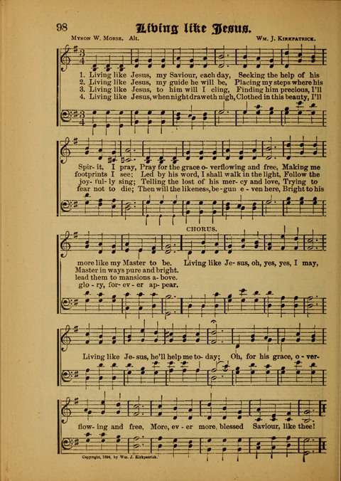 Songs of Love and Praise: for use in meetings & Christian worship & work page 98