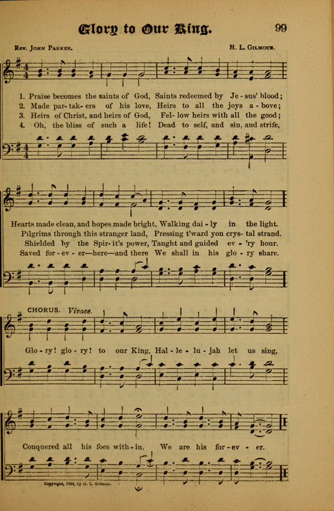Songs of Love and Praise: for use in meetings & Christian worship & work page 99
