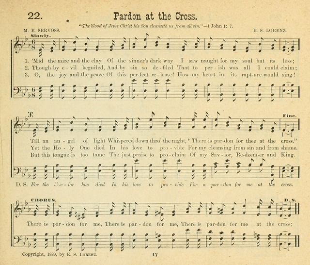 Songs of the Morning: a choice collection of songs and hymns for the Sunday school and other social services page 18