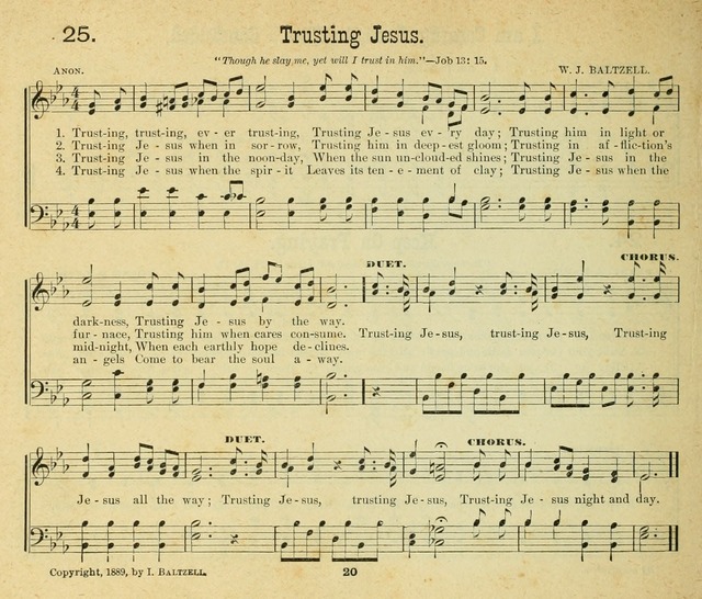 Songs of the Morning: a choice collection of songs and hymns for the Sunday school and other social services page 21