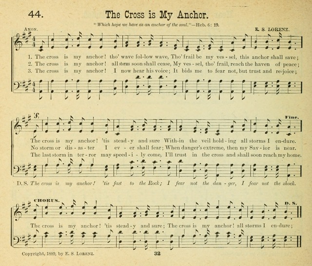 Songs of the Morning: a choice collection of songs and hymns for the Sunday school and other social services page 33