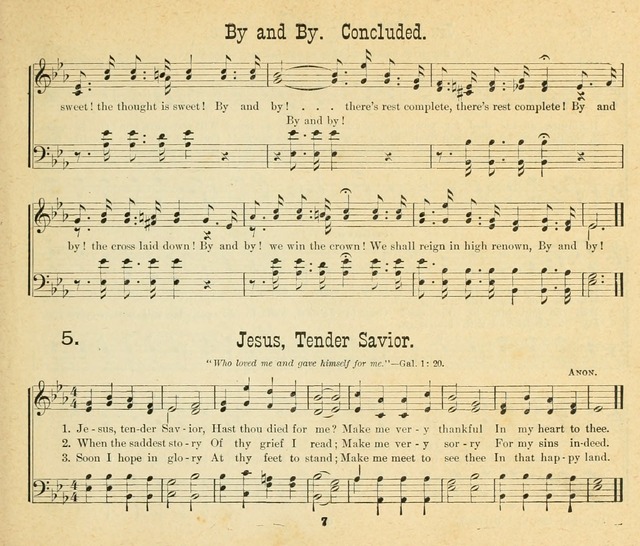 Songs of the Morning: a choice collection of songs and hymns for the Sunday school and other social services page 8