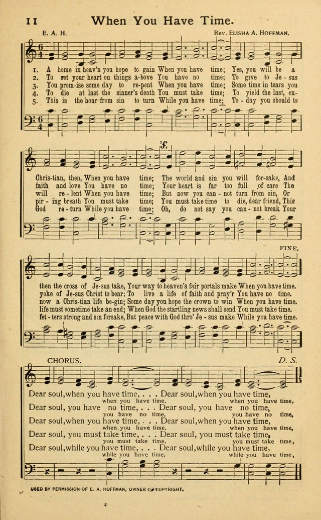 Songs of Matchless Love: for evangelistic services, devotional meetings and Sunday schools page 11