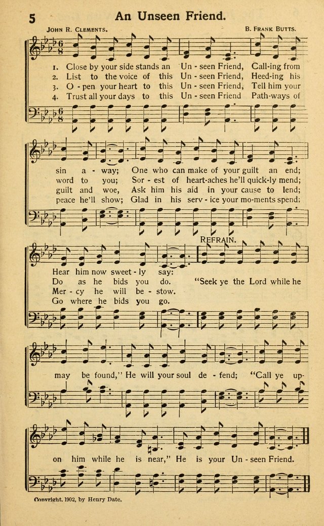 Songs of Matchless Love: for evangelistic services, devotional meetings and Sunday schools page 5