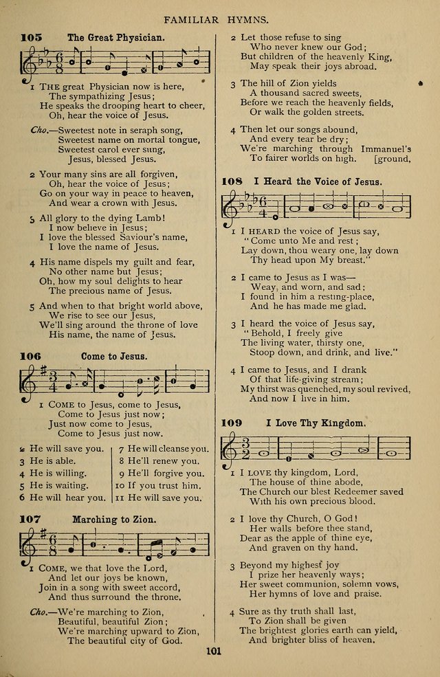 Songs of the New Life: with Songs of Redeeming Love Combined: for use in gospel meetings, etc. page 101