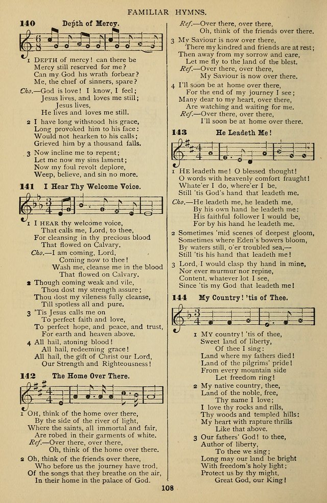 Songs of the New Life: with Songs of Redeeming Love Combined: for use in gospel meetings, etc. page 108
