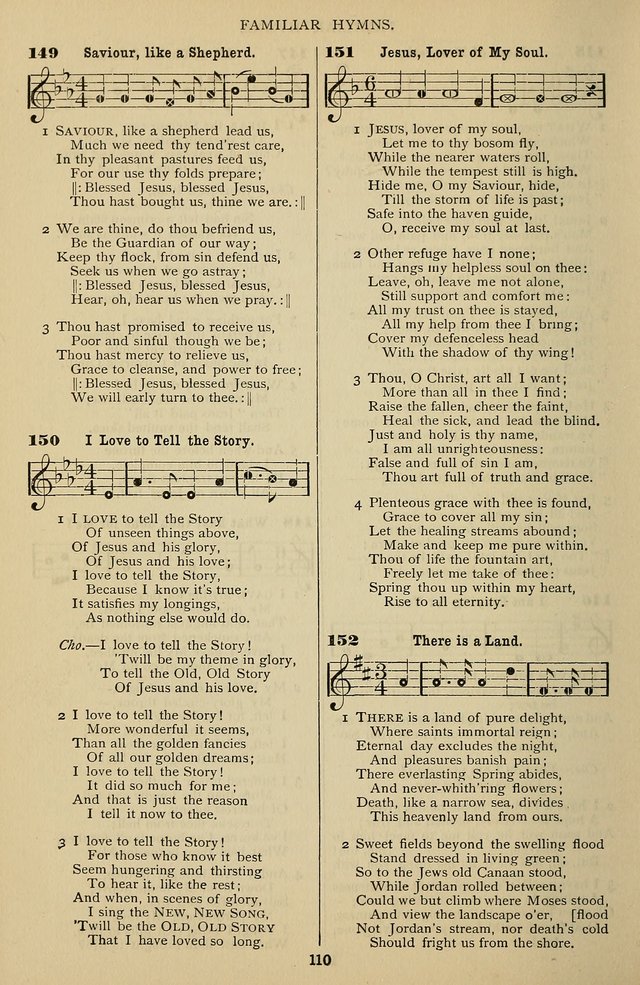 Songs of the New Life: with Songs of Redeeming Love Combined: for use in gospel meetings, etc. page 110