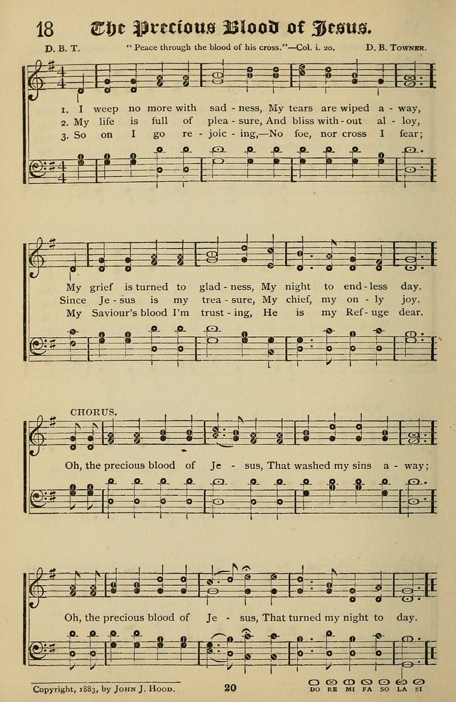 Songs of the New Life: with Songs of Redeeming Love Combined: for use in gospel meetings, etc. page 20