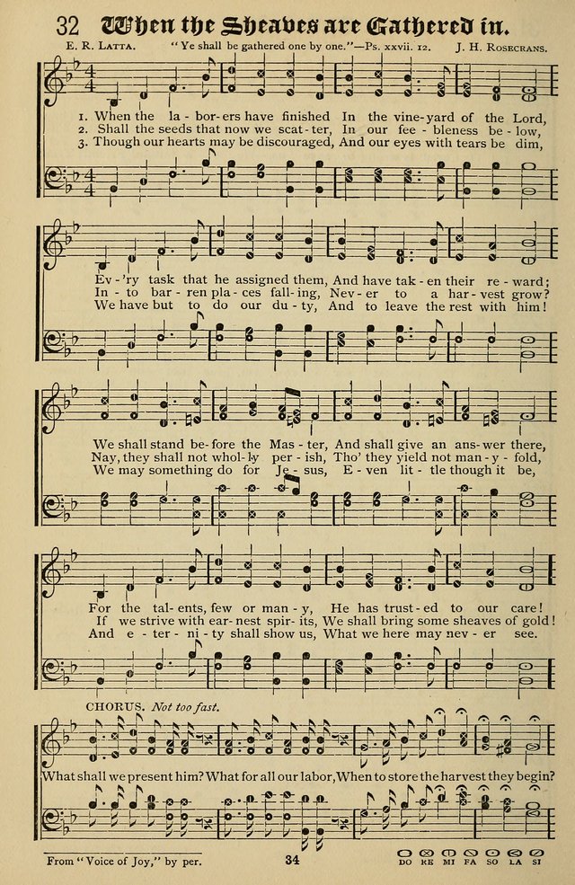 Songs of the New Life: with Songs of Redeeming Love Combined: for use in gospel meetings, etc. page 34