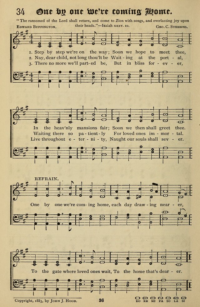 Songs of the New Life: with Songs of Redeeming Love Combined: for use in gospel meetings, etc. page 36
