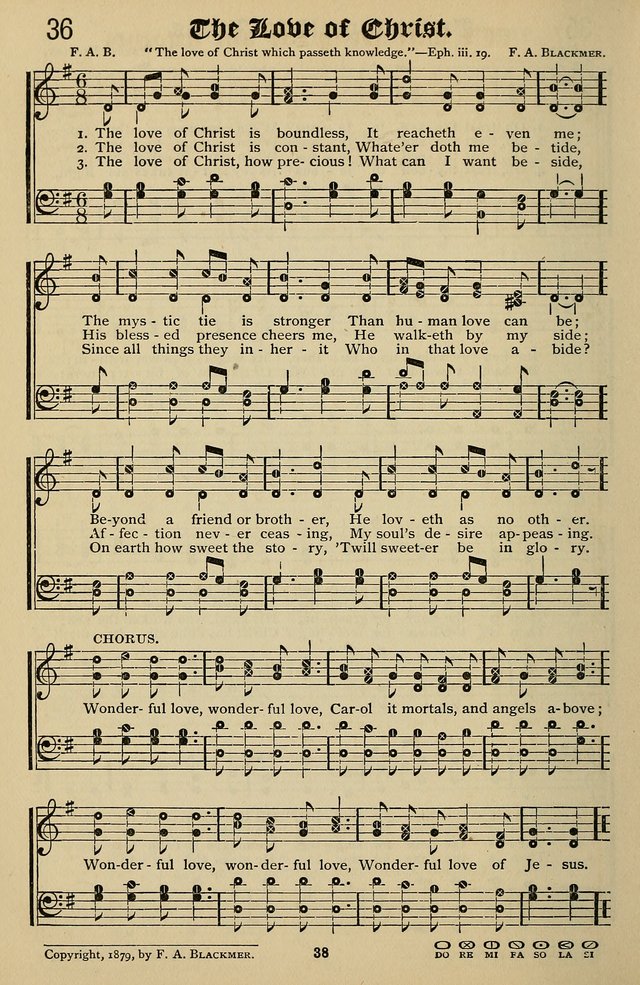 Songs of the New Life: with Songs of Redeeming Love Combined: for use in gospel meetings, etc. page 38