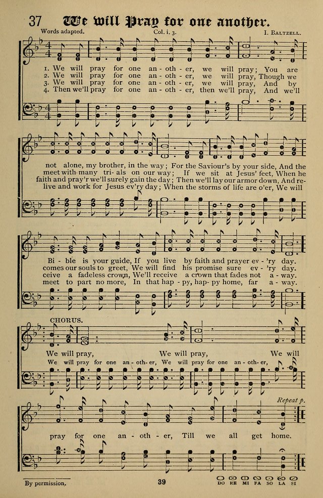 Songs of the New Life: with Songs of Redeeming Love Combined: for use in gospel meetings, etc. page 39