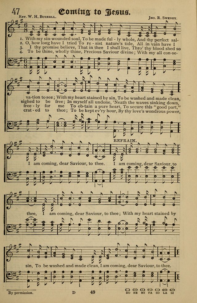 Songs of the New Life: with Songs of Redeeming Love Combined: for use in gospel meetings, etc. page 49