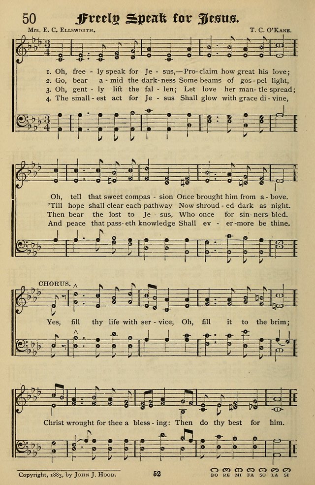 Songs of the New Life: with Songs of Redeeming Love Combined: for use in gospel meetings, etc. page 52