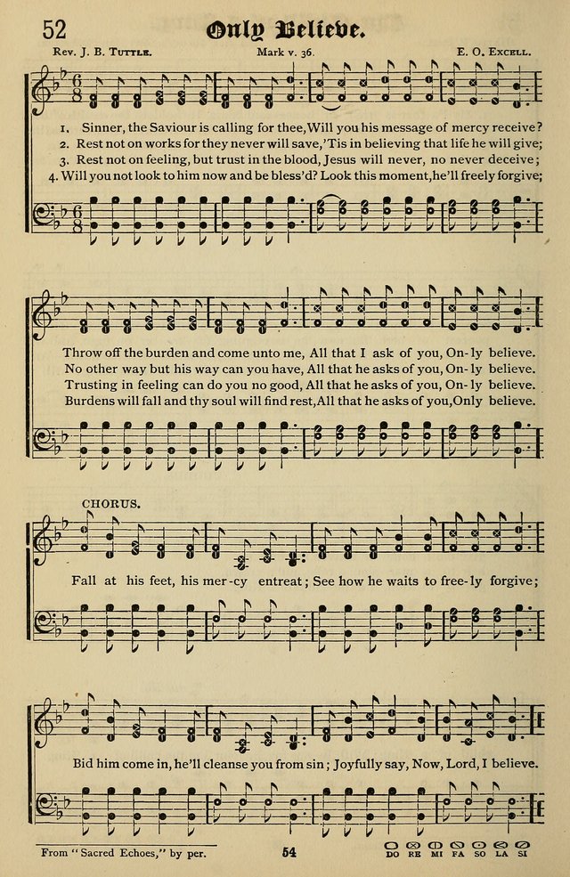 Songs of the New Life: with Songs of Redeeming Love Combined: for use in gospel meetings, etc. page 54