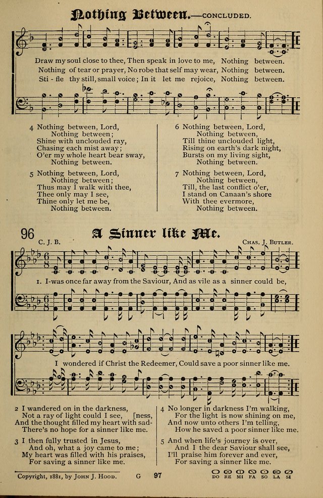 Songs of the New Life: with Songs of Redeeming Love Combined: for use in gospel meetings, etc. page 97