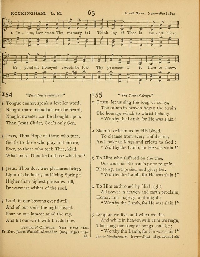 Songs of Praise: a selection of standard hymns and tunes for the Sunday-shcools and social meetings page 66