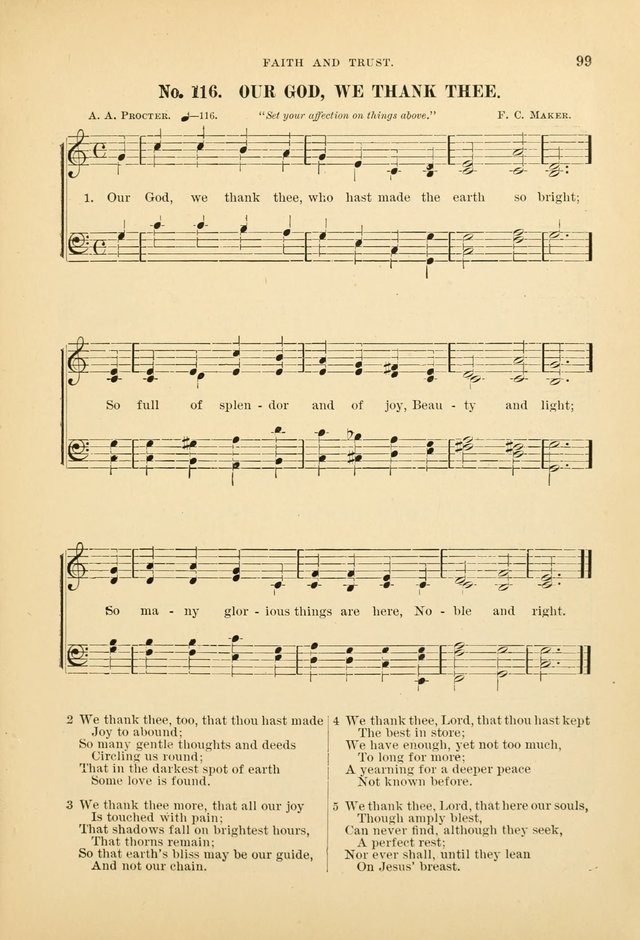 The Spirit of Praise: a collection of music with hymns for use in Sabbath-school services and church meetings page 101