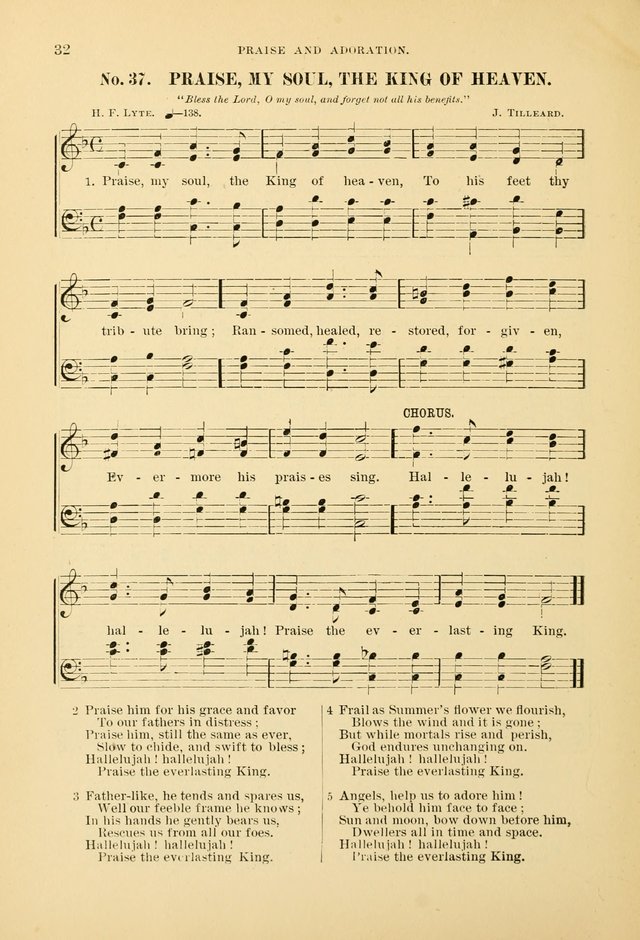 The Spirit of Praise: a collection of music with hymns for use in Sabbath-school services and church meetings page 34