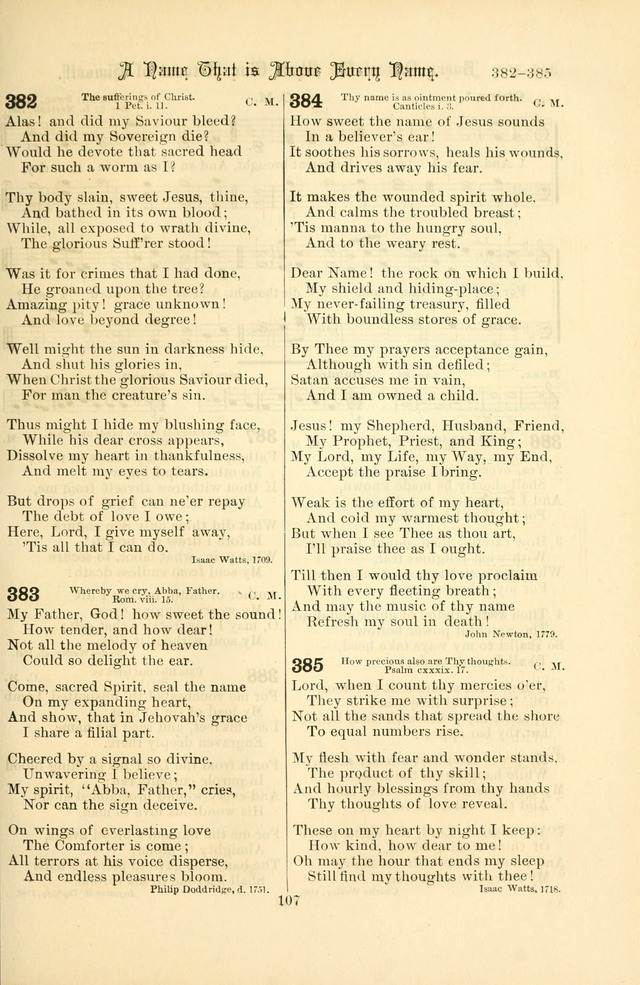Songs of Pilgrimage: a hymnal for the churches of Christ (2nd ed.) page 107