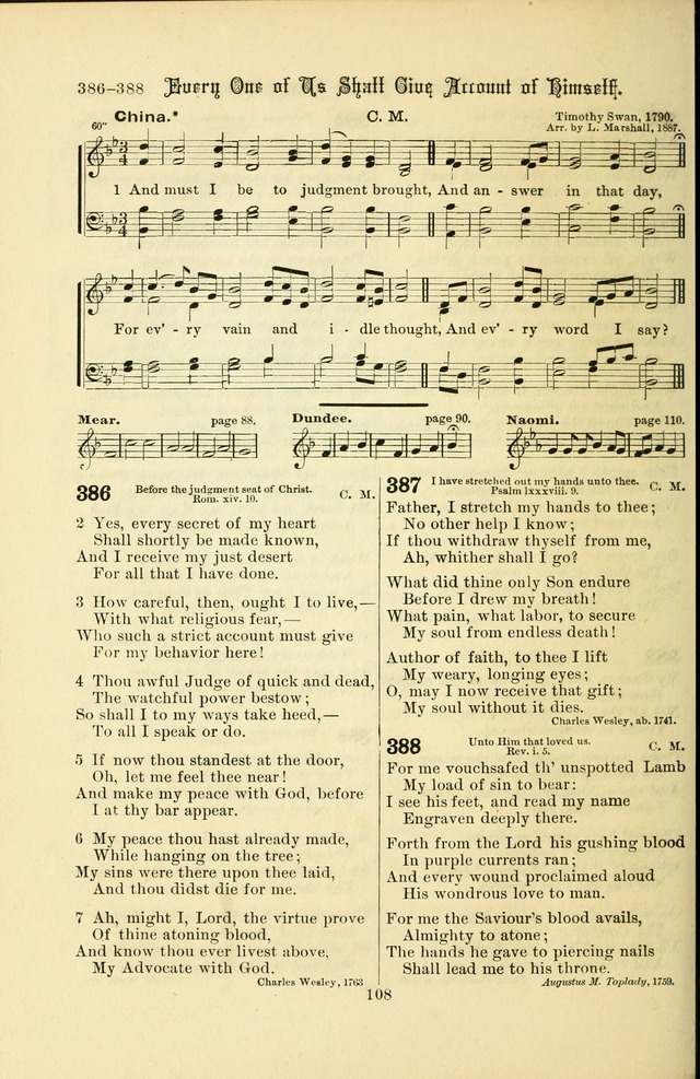 Songs of Pilgrimage: a hymnal for the churches of Christ (2nd ed.) page 108