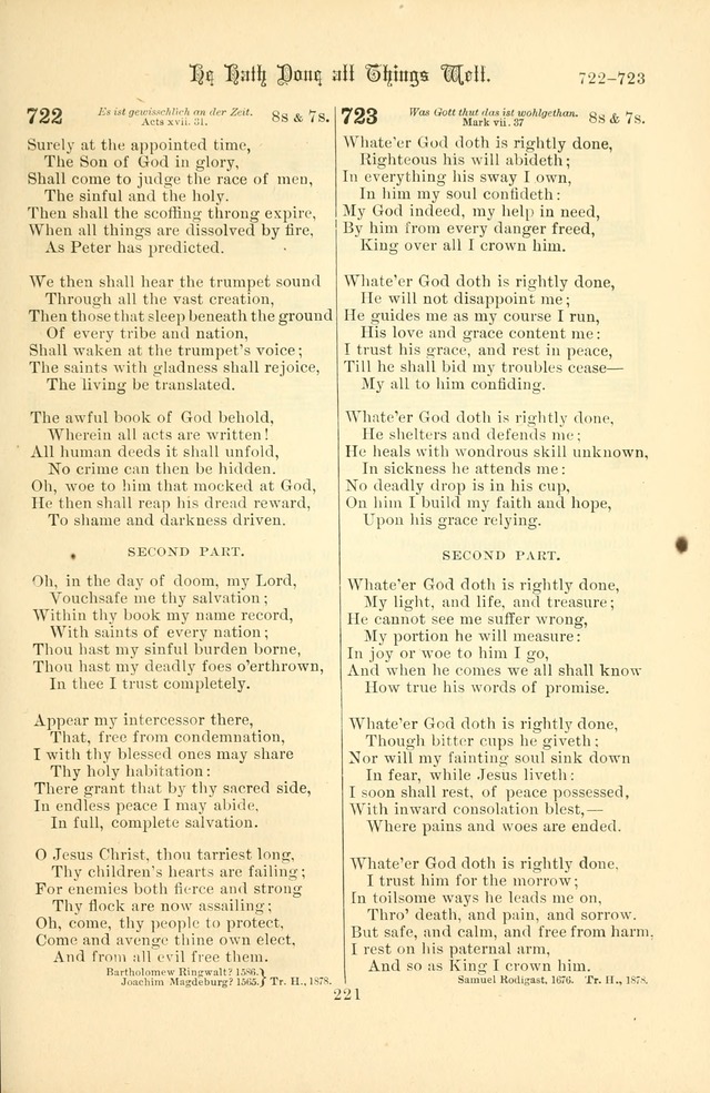 Songs of Pilgrimage: a hymnal for the churches of Christ (2nd ed.) page 221