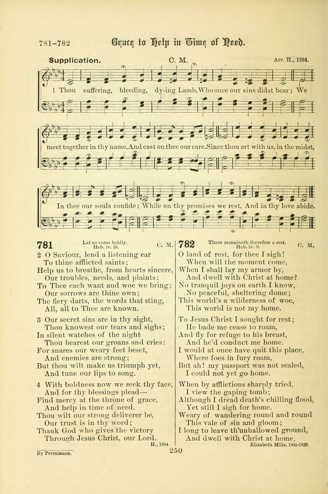 Songs of Pilgrimage: a hymnal for the churches of Christ (2nd ed.) page 250