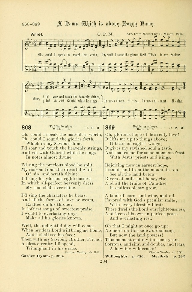 Songs of Pilgrimage: a hymnal for the churches of Christ (2nd ed.) page 284