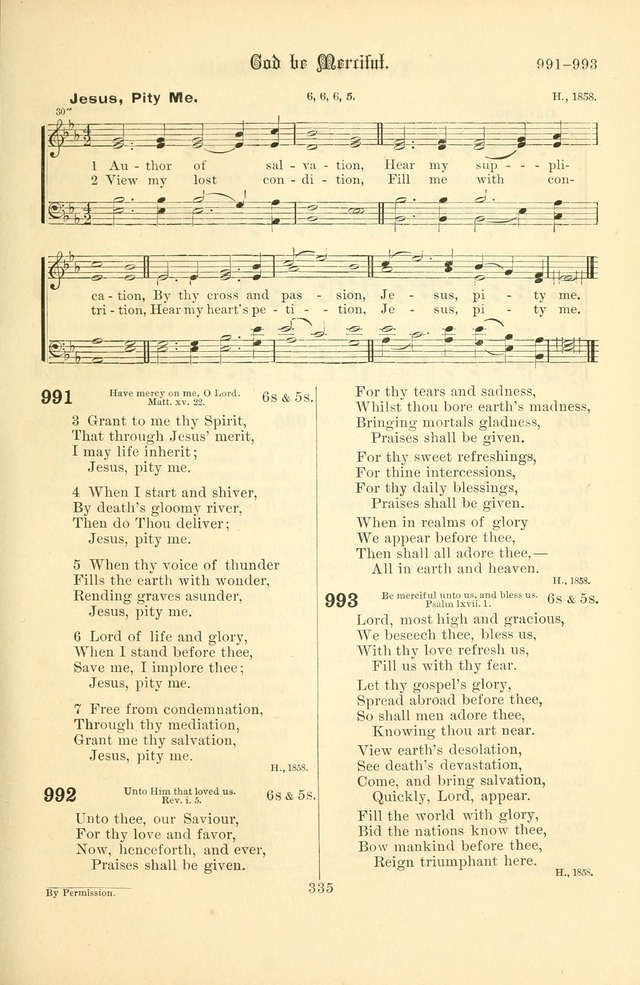 Songs of Pilgrimage: a hymnal for the churches of Christ (2nd ed.) page 335
