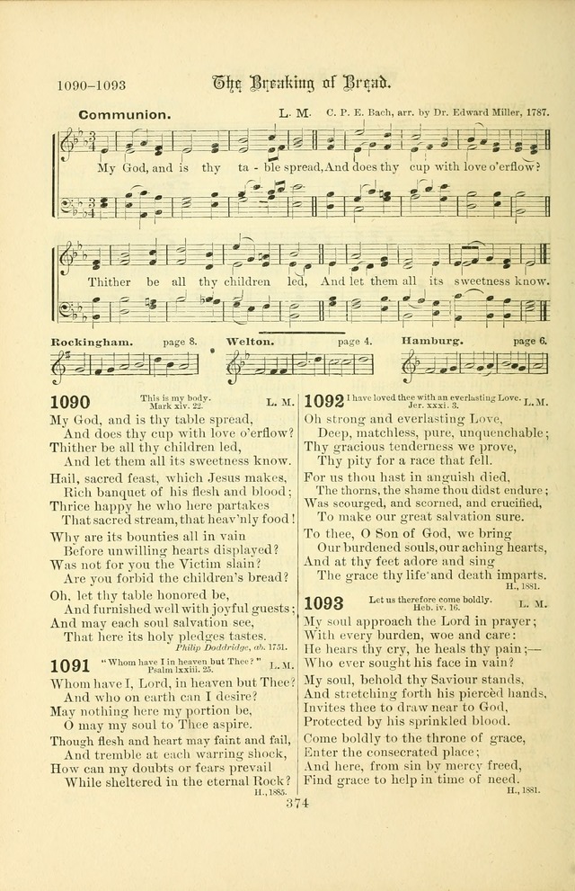 Songs of Pilgrimage: a hymnal for the churches of Christ (2nd ed.) page 374