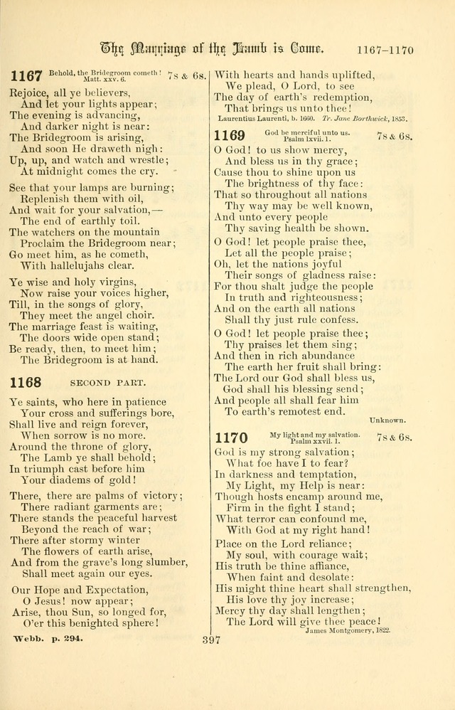 Songs of Pilgrimage: a hymnal for the churches of Christ (2nd ed.) page 397