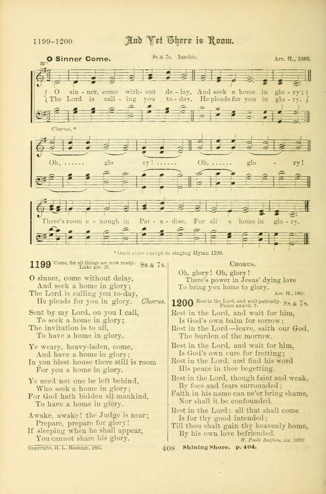 Songs of Pilgrimage: a hymnal for the churches of Christ (2nd ed.) page 408