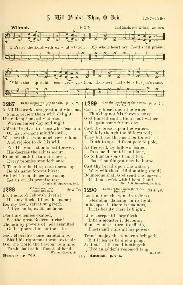 Songs of Pilgrimage: a hymnal for the churches of Christ (2nd ed.) page 445
