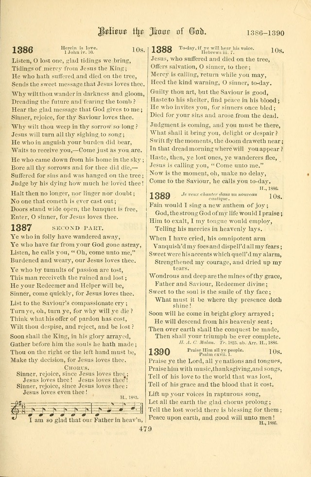 Songs of Pilgrimage: a hymnal for the churches of Christ (2nd ed.) page 479