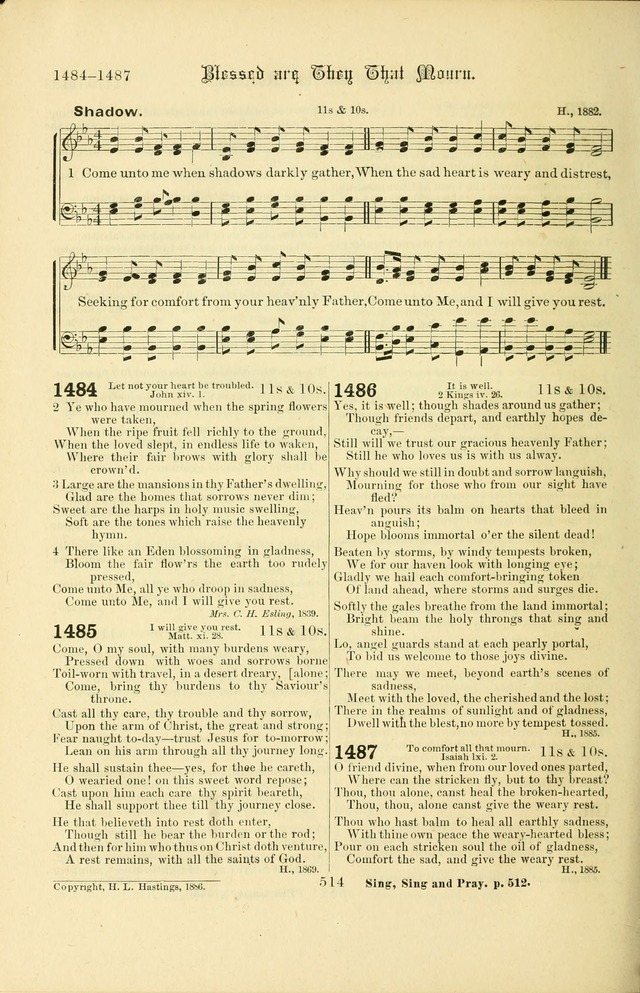 Songs of Pilgrimage: a hymnal for the churches of Christ (2nd ed.) page 514