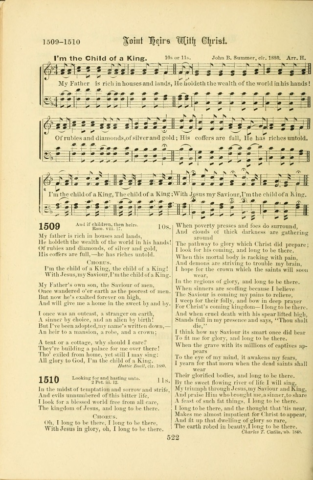 Songs of Pilgrimage: a hymnal for the churches of Christ (2nd ed.) page 522
