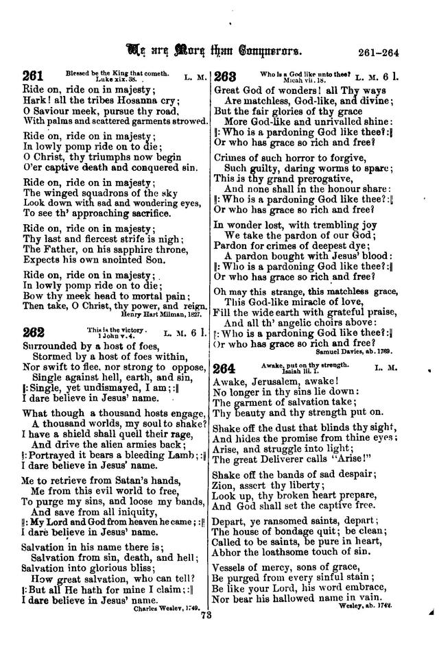 Songs of Pilgrimage: a hymnal for the churches of Christ (2nd ed.) page 73