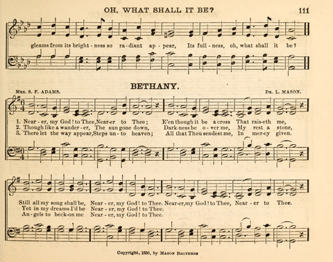 Songs of Promise: for Sunday schools, prayer, praise, and conference meetings page 111