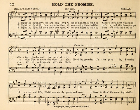 Songs of Promise: for Sunday schools, prayer, praise, and conference meetings page 40