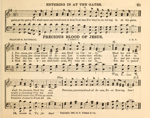 Songs of Promise: for Sunday schools, prayer, praise, and conference meetings page 91