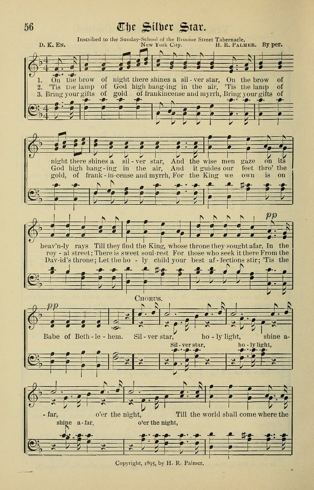 Songs of the Peacemaker: a collection of sacred songs and hymns for use in all services of the church, Sunday-school, home circle, and all kinds of evangelistic work page 56