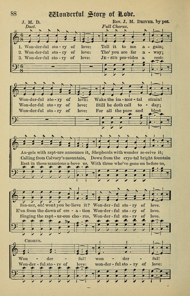 Songs of the Peacemaker: a collection of sacred songs and hymns for use in all services of the church, Sunday-school, home circle, and all kinds of evangelistic work page 88