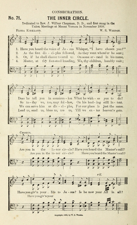 Songs of Praise and Consecration page 60