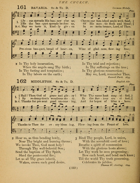 Songs of Praise and Prayer: for the Sunday-school and social meeting page 112