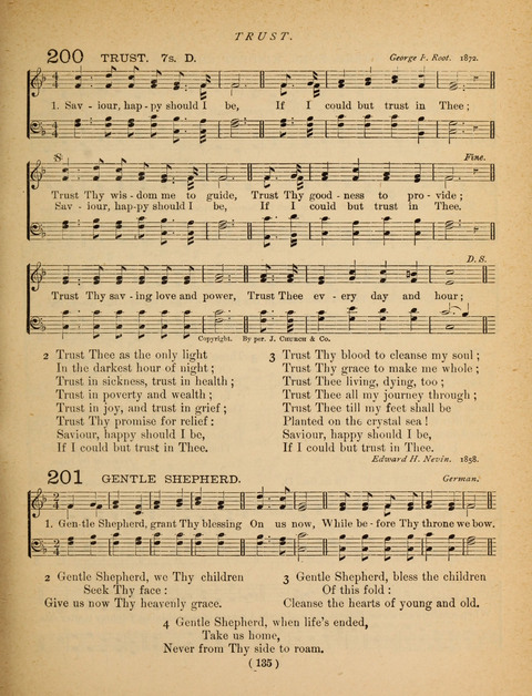 Songs of Praise and Prayer: for the Sunday-school and social meeting page 135