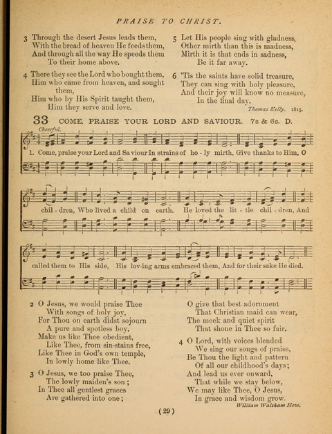 Songs of Praise and Prayer: for the Sunday-school and social meeting page 29